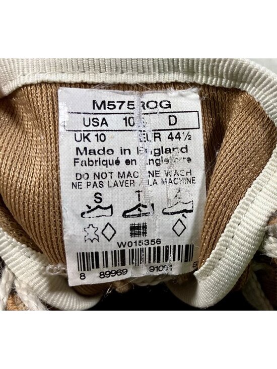 $399 Authentic NEW BALANCE M575 ROG Made in ENGLAND Brown Suede Sneakers Sz.10.5 main image 4